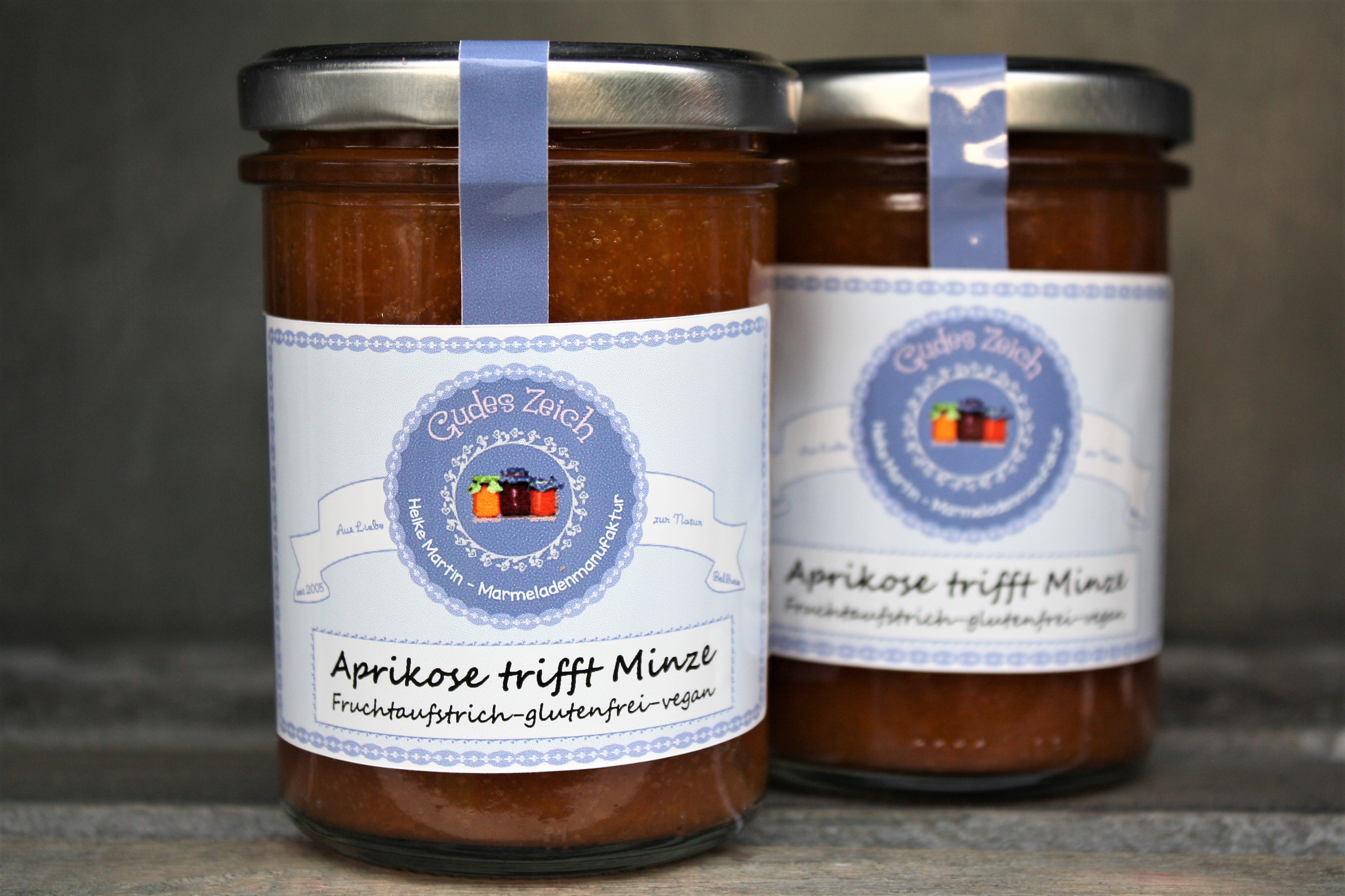 Aprikose-trifft-Minze-Marmelade